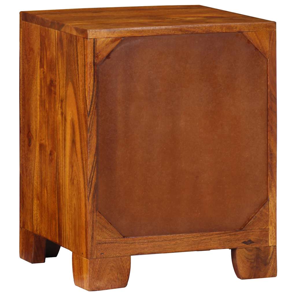 Mesa de cabeceira 35x35x45 cm madeira de acácia maciça