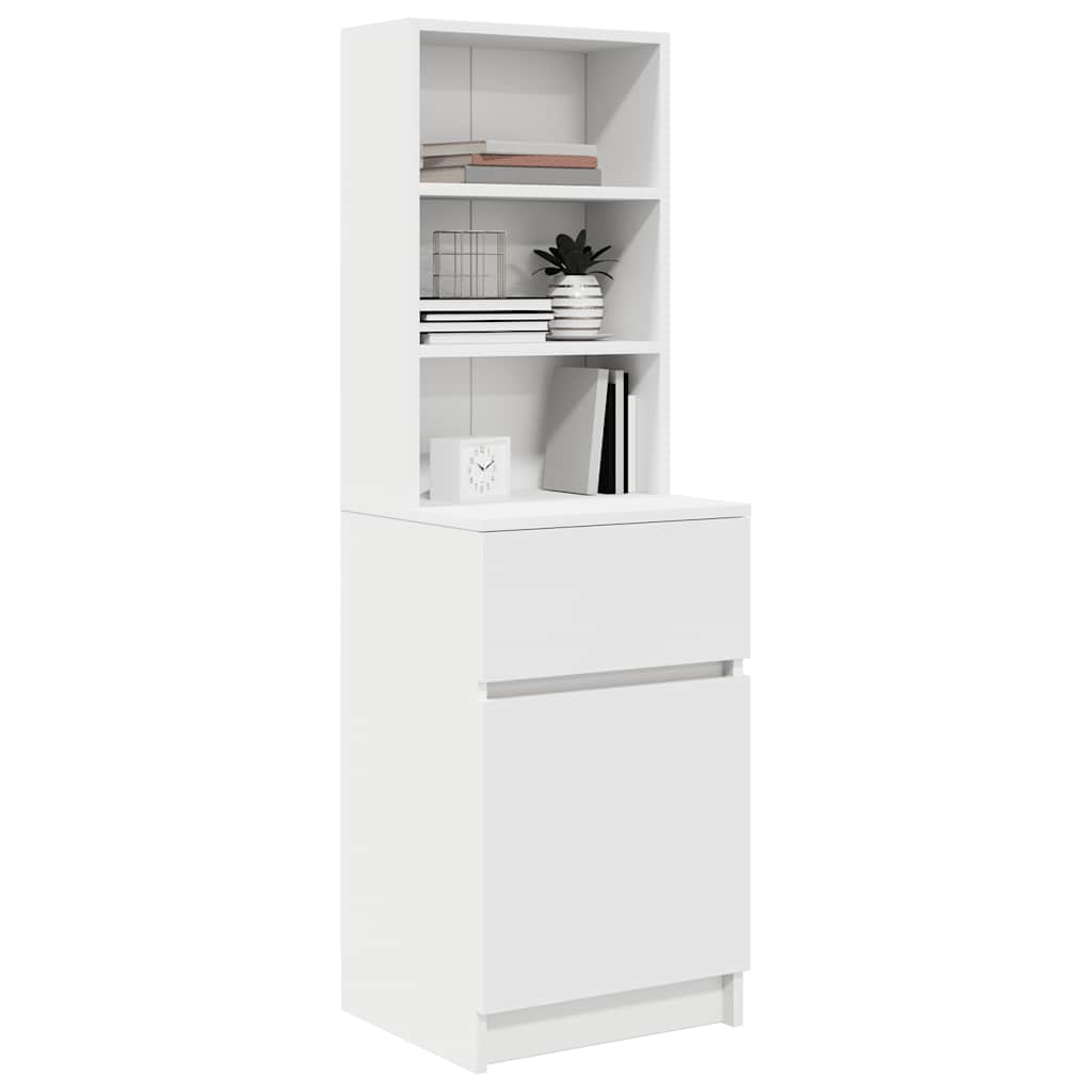 Mesa de cabeceira 39x35x125 cm derivados de madeira branco
