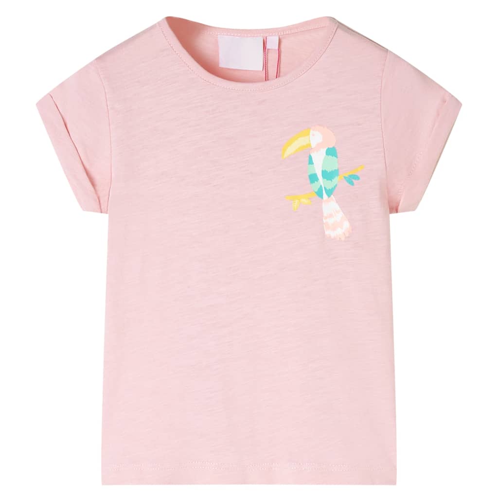 T-shirt de criança rosa-claro 140