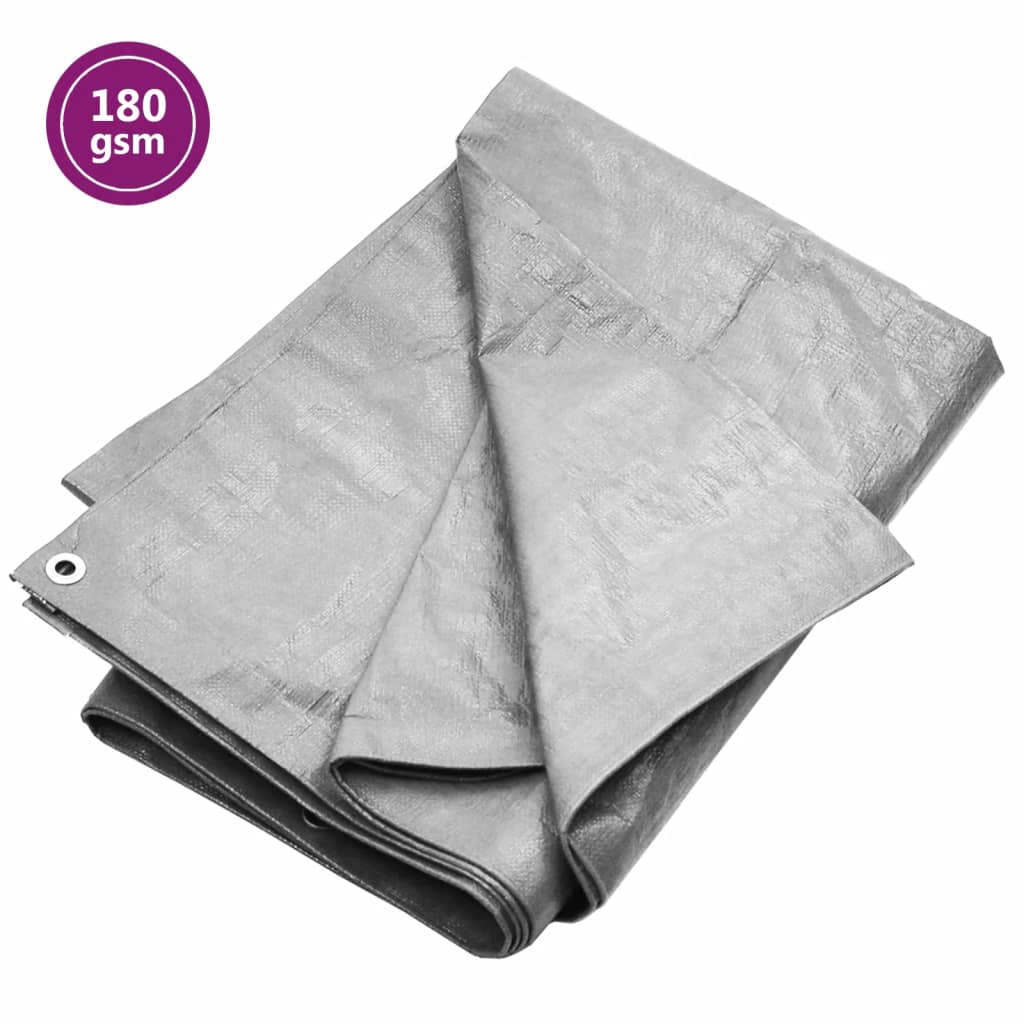 Lona 180 g/m² 4x6 m pead cinzento