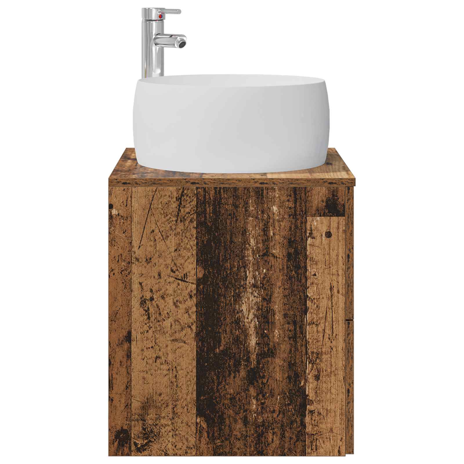 Vaidade com pia suspensa madeira antiga 49,5 x 44,5 x 66 cm