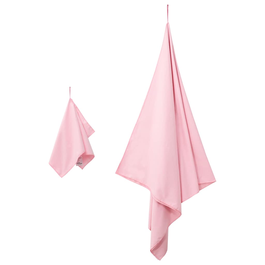 Conjunto de toalhas esportivas 2 unid. rosa