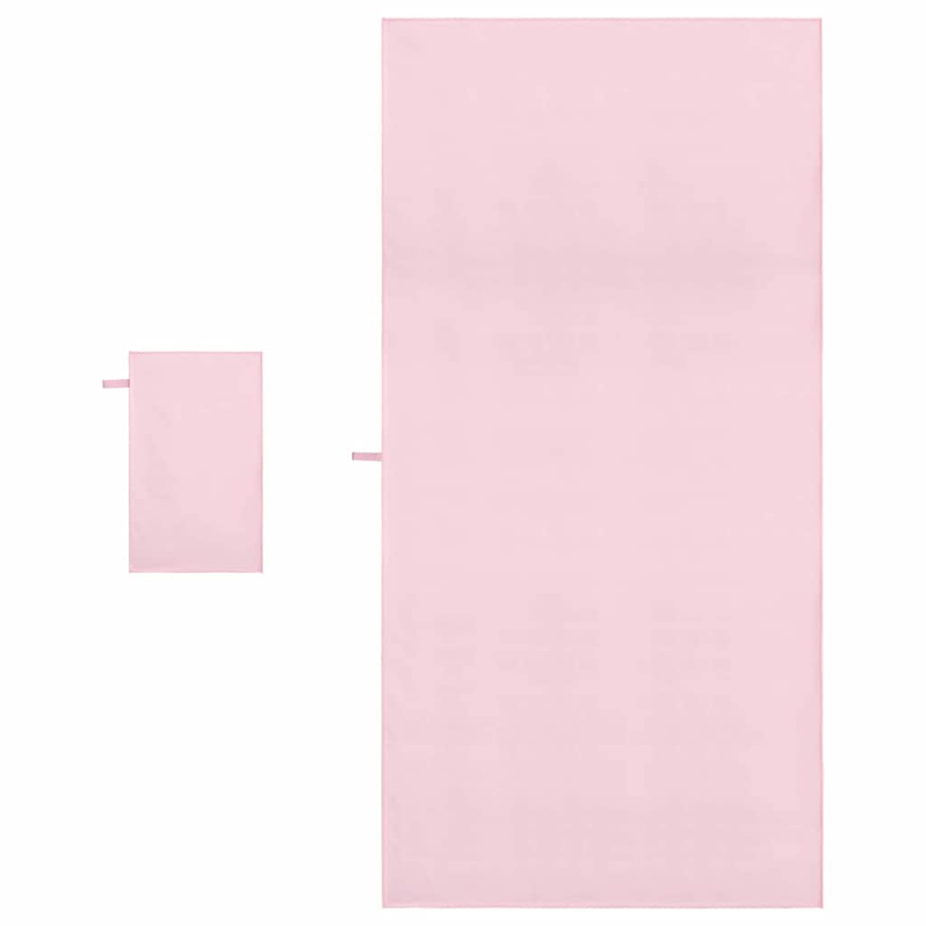 Conjunto de toalhas esportivas 2 unid. rosa