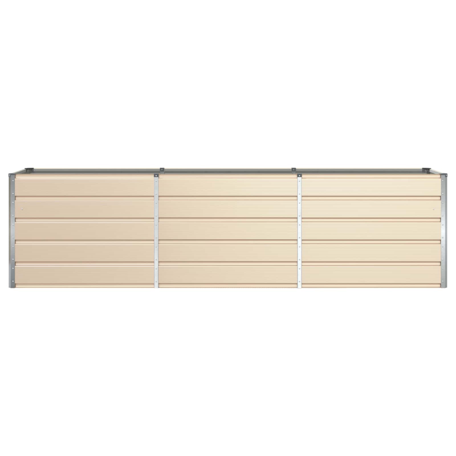 Floreira ivory 290 x 50 x 75 cm aço galvanizado