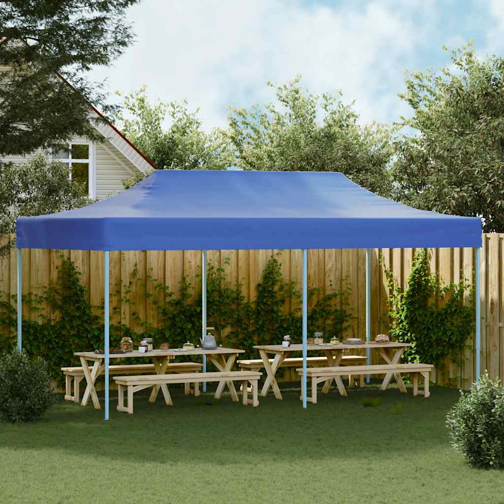 Tenda pop-up dobrável 3x6 m azul