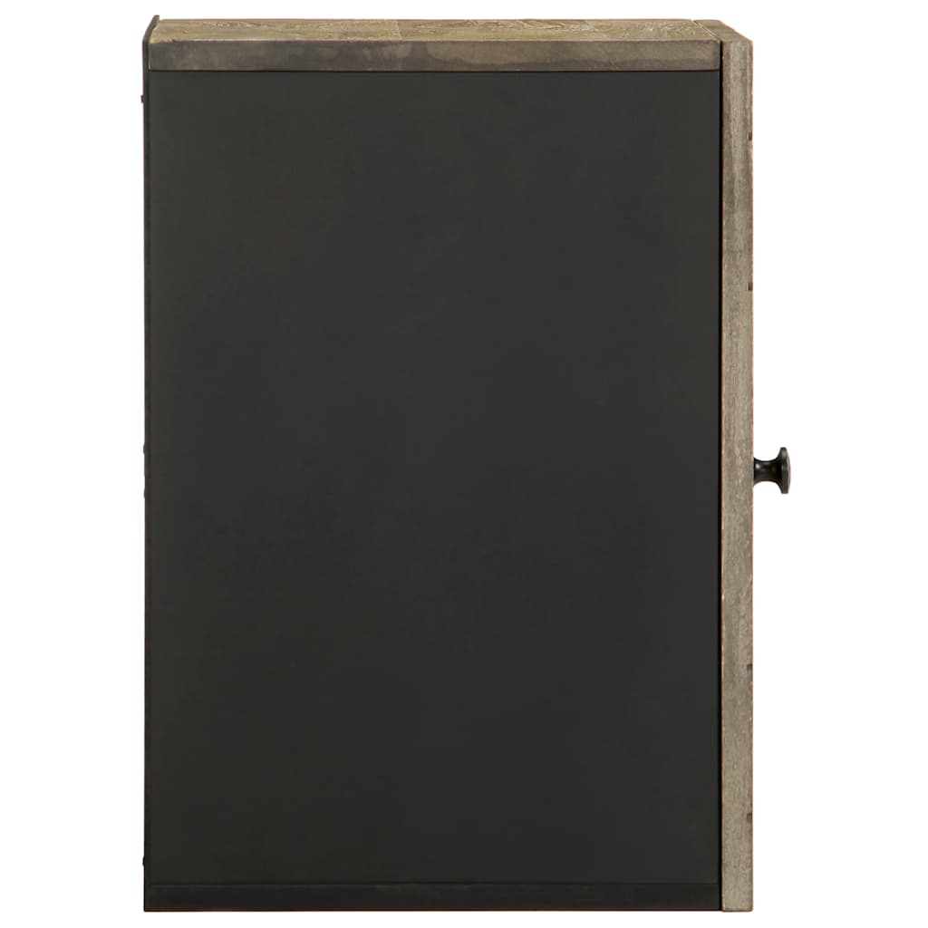 Armário casa banho parede 38x33x48cm madeira maciça manga preto