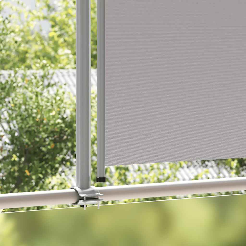 Toldo lateral retrátil para pátio 160x300 cm cinzento