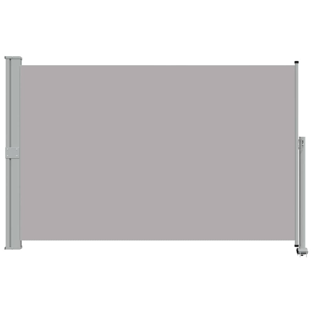 Toldo lateral retrátil para pátio 160x300 cm cinzento
