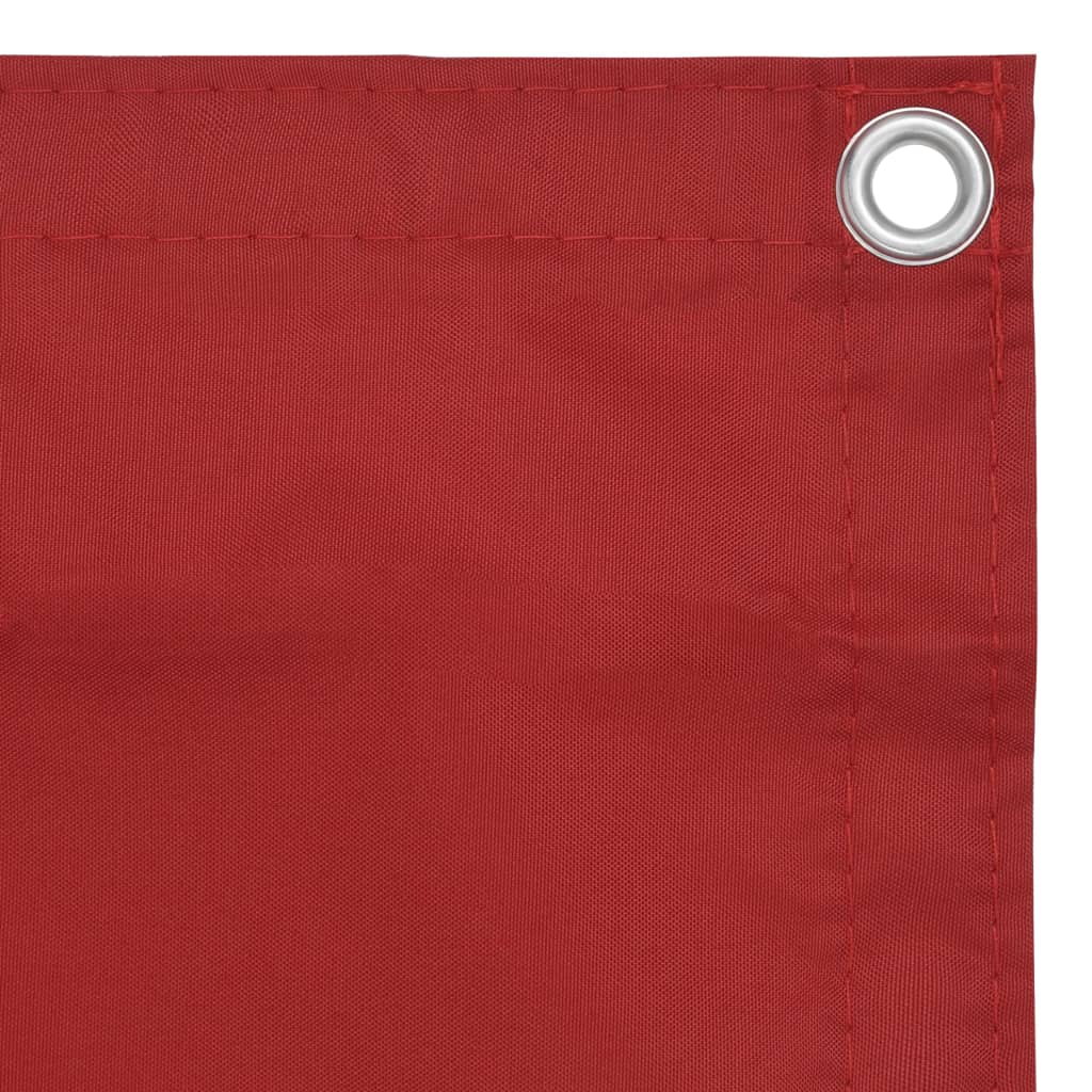 Tela de varanda 120x400 cm tecido oxford vermelho