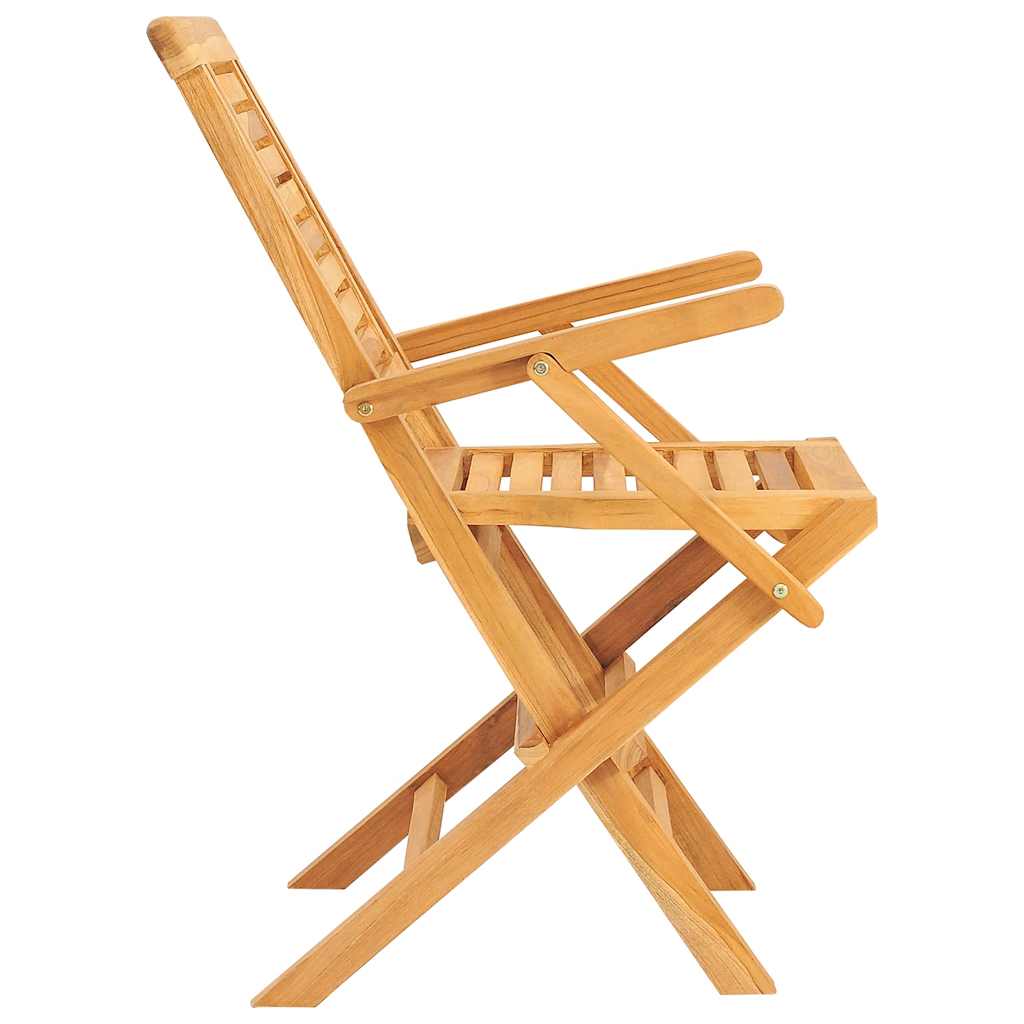 Cadeiras de jardim dobráveis 8 pcs 56x63x90 cm teca maciça