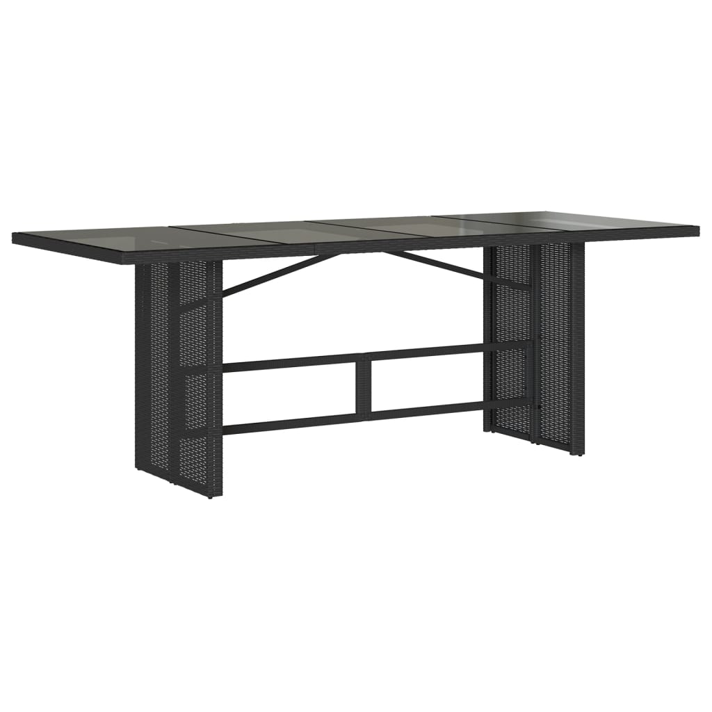 9 Pcs conjunto de jantar p/ jardim c/ almofadões vime PE preto