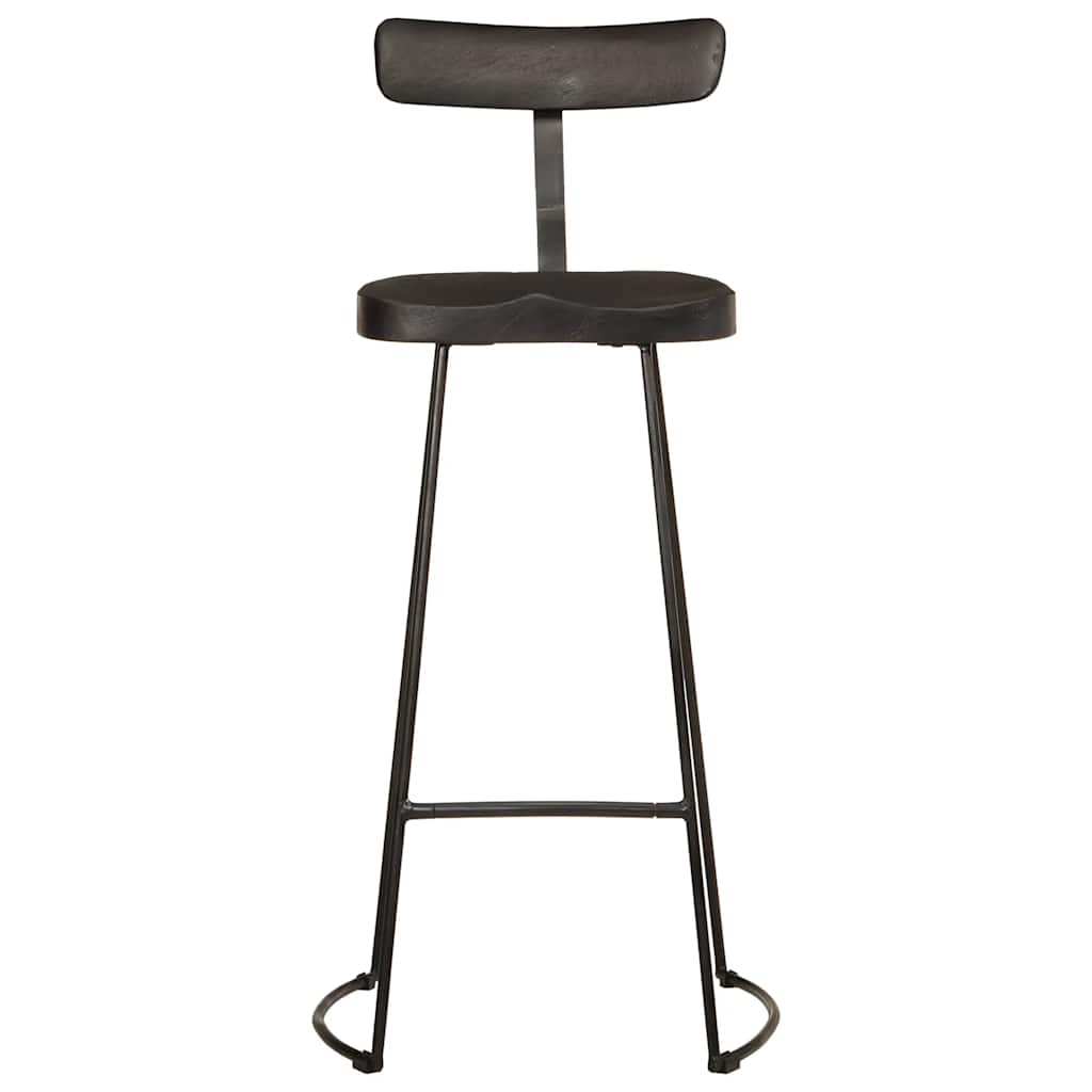 Bancos de bar 2 pcs 49x43x103 cm madeira de mangueira maciça