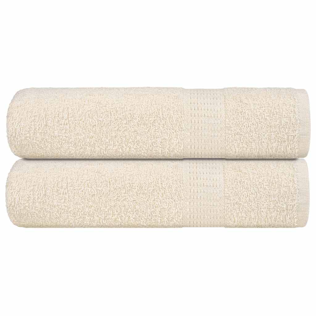 Toalhas de banho frogn 2pcs 70x140 cm 360 g/m² creme