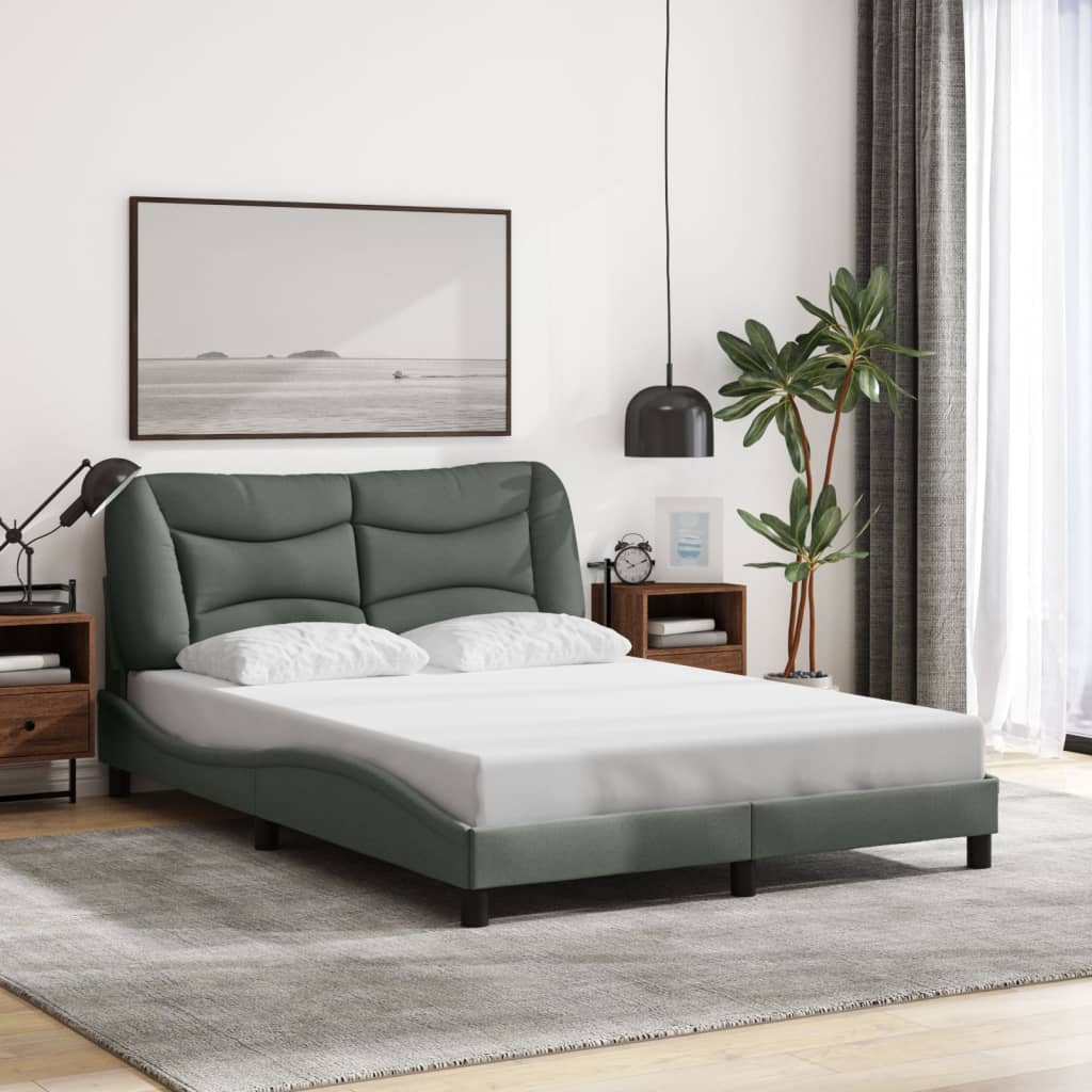 Estrutura de cama com LED sem colchão hvar 120x200 cm tecido