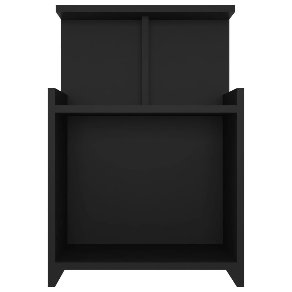 Mesa de cabeceira 40x35x60 cm derivados de madeira preto