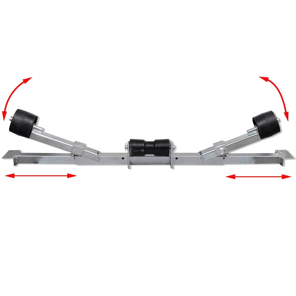 Suporte para o reboque de barco com rolos