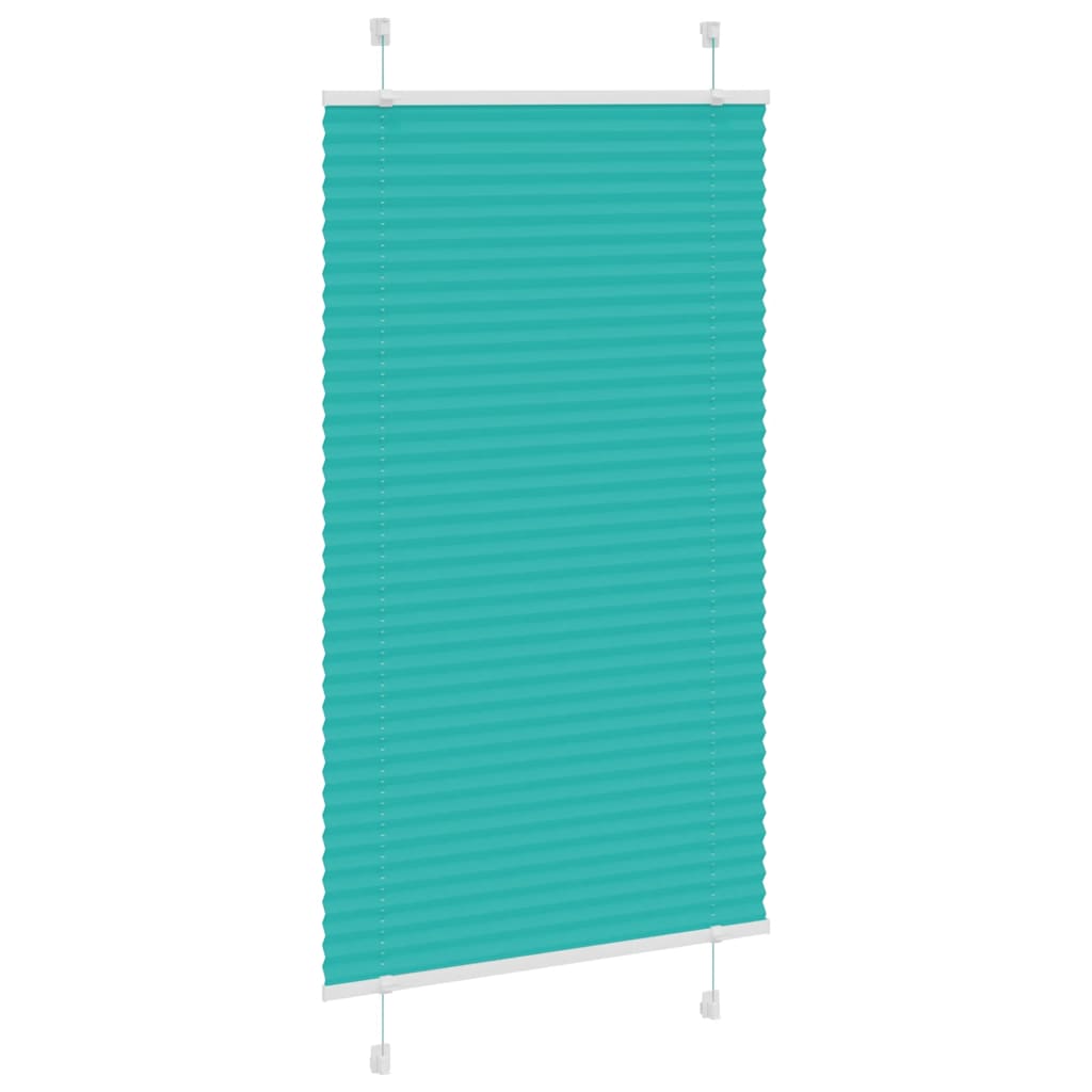 Gasolina verde plissada cega 70x100 cm largura tecido 69,4 cm
