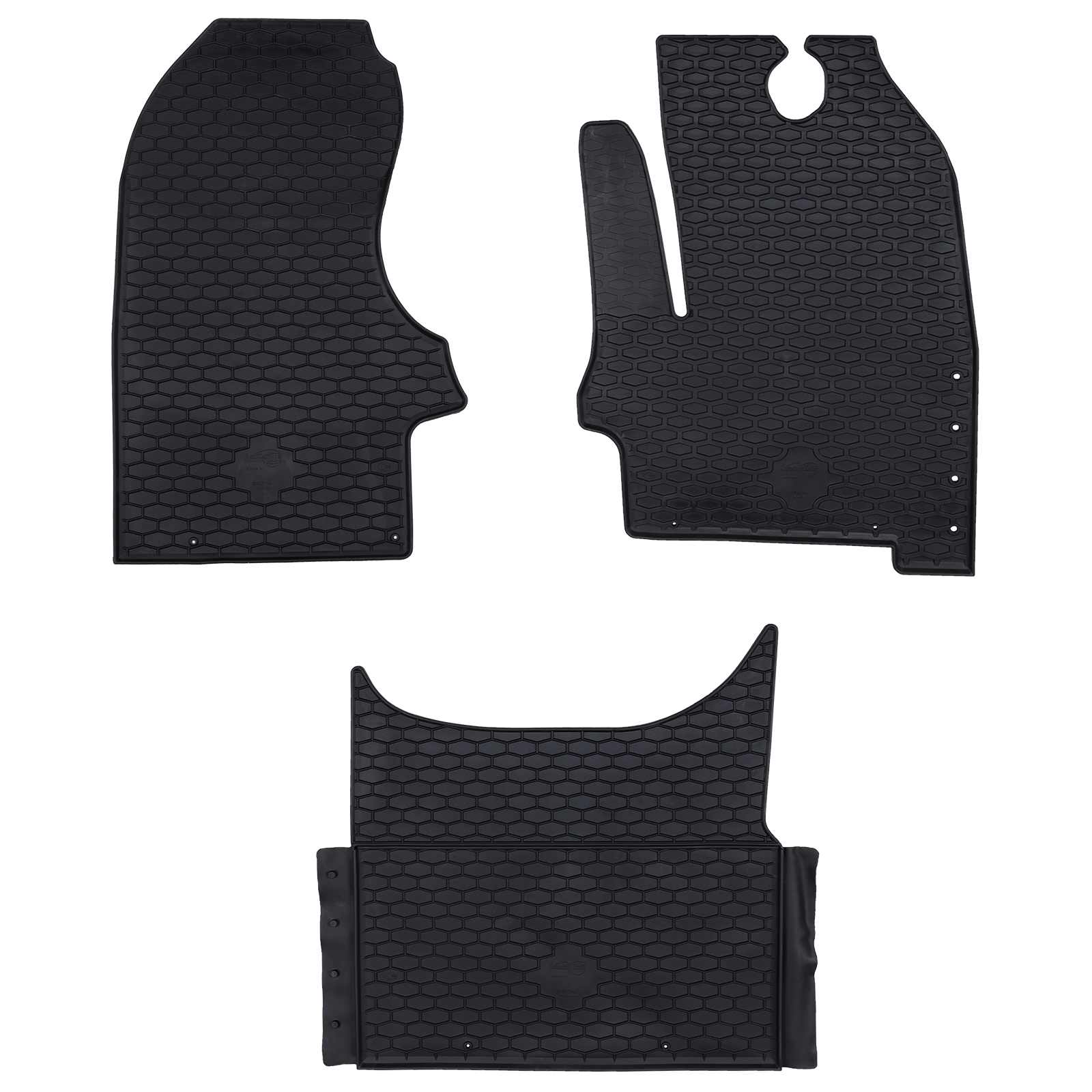 Tapete de carro 3 unid. ajustável para iveco daily 2014-