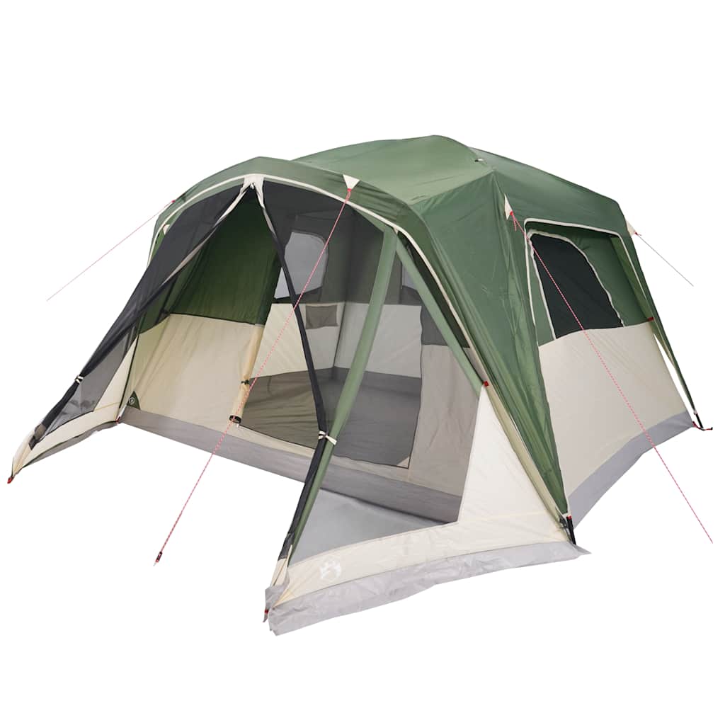Tenda familiar c/ avançado para 6 pessoas impermeável verde