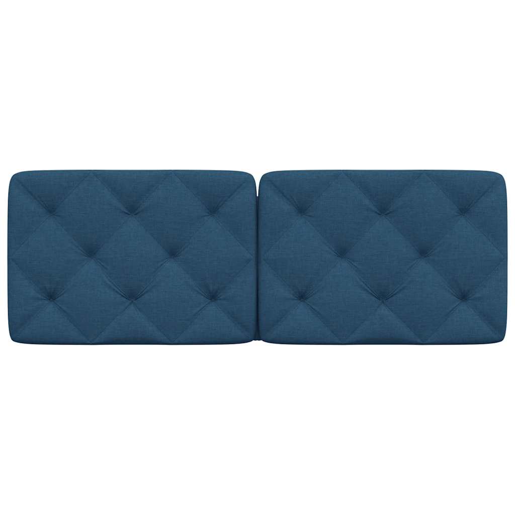 Almofadão de cabeceira 140 cm tecido azul