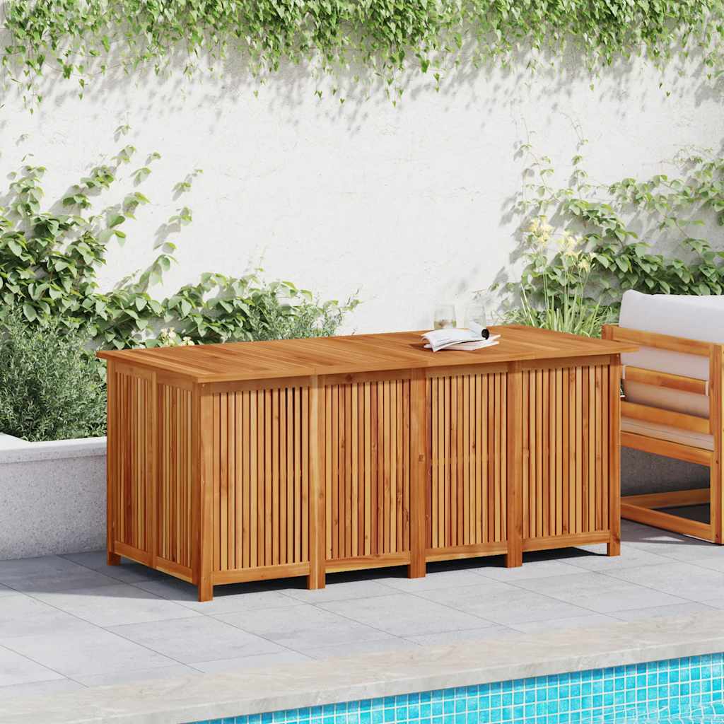 Caixa de arrumação para jardim 200x80x75 cm acácia maciça
