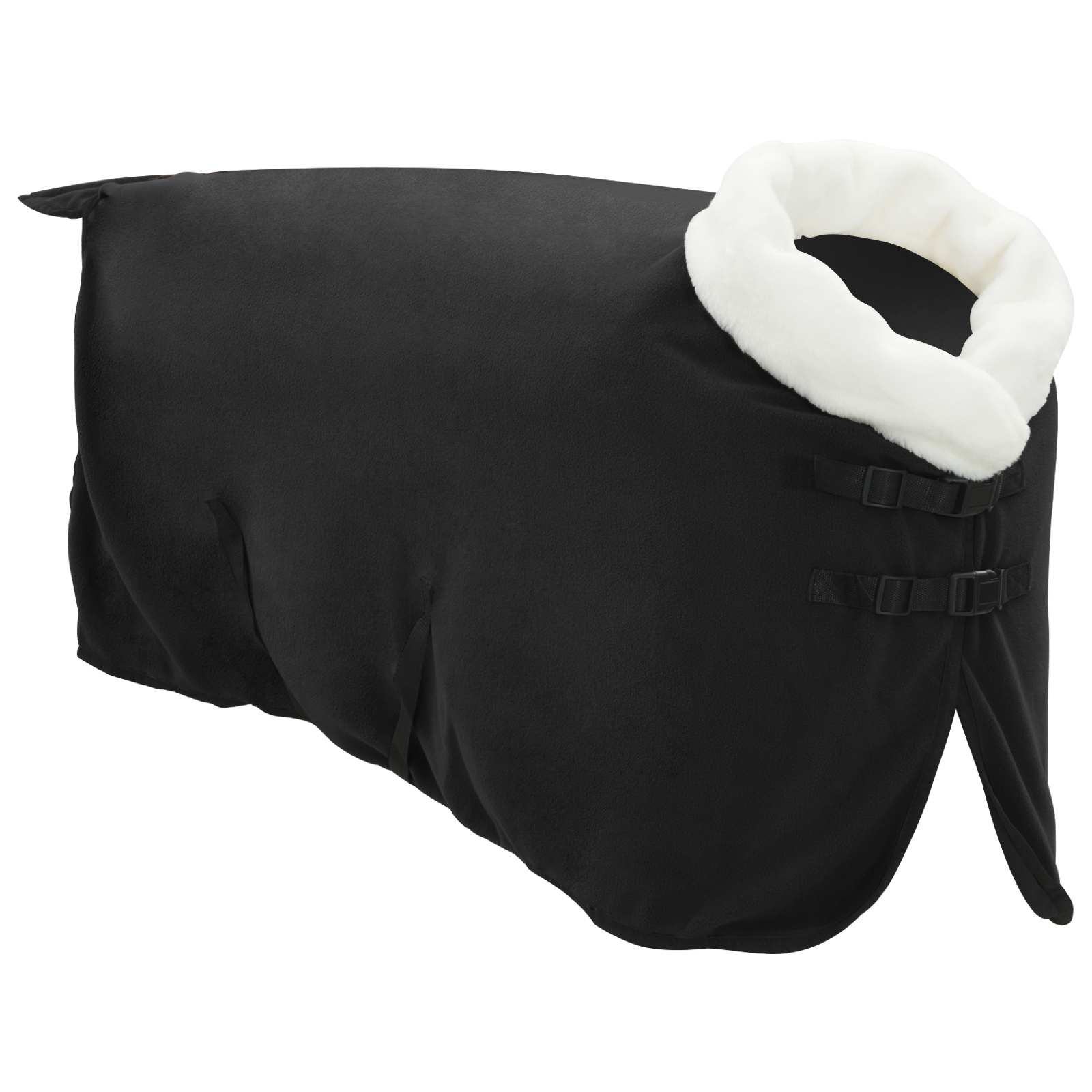 Cobertor de cavalo preto 75 cm fleece polar