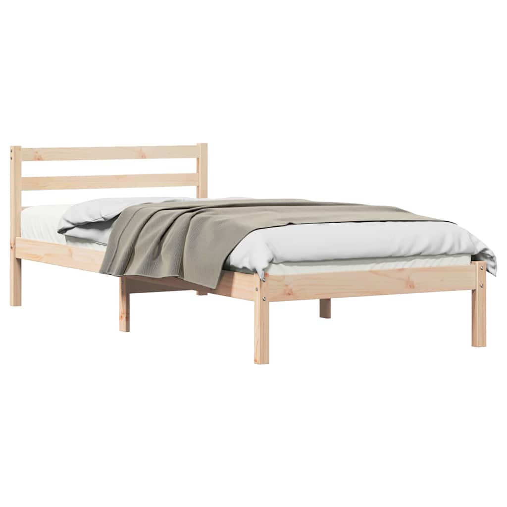 Estrutura da cama castanho 215,5 x 105,5 x 69,5 cm