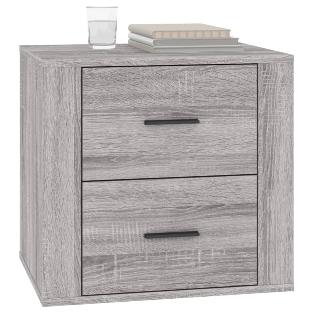 Mesa de cabeceira 50x39x47 cm sonoma cinzento