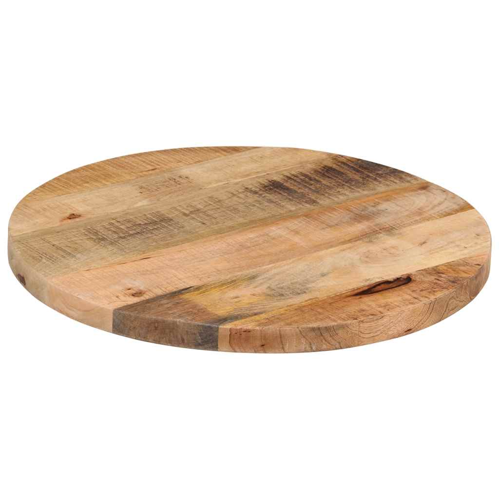 Tampo de mesa redondo ø40x2,5cm madeira mangueira áspera maciça