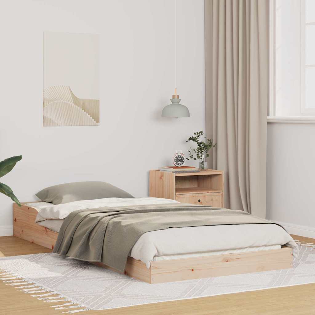 Estrutura da cama castanho 90 x 210 cm