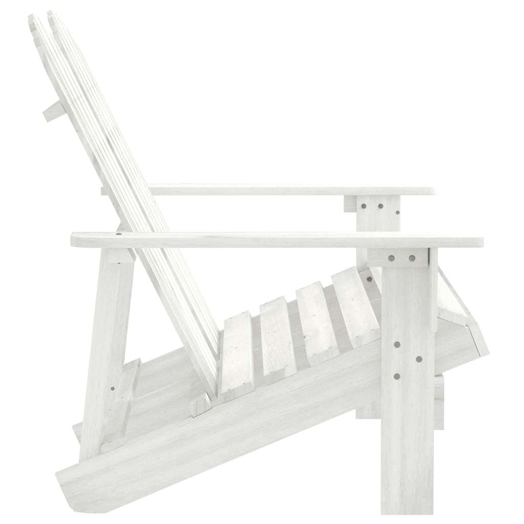 Cadeira de jardim adirondack 2 lugares abeto maciço branco