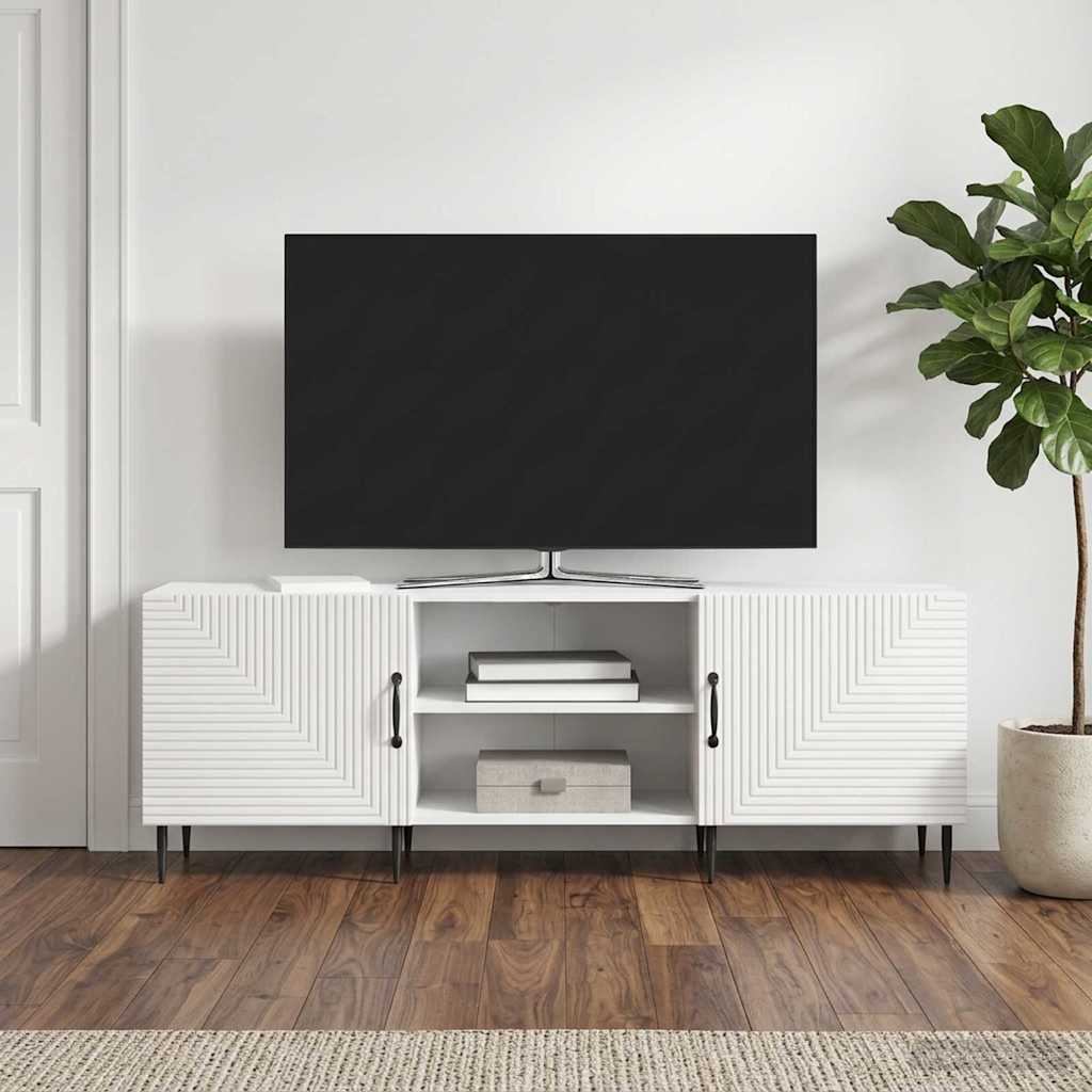 Gabinete para TV branco brilhante 150 x 31 x 50 cm