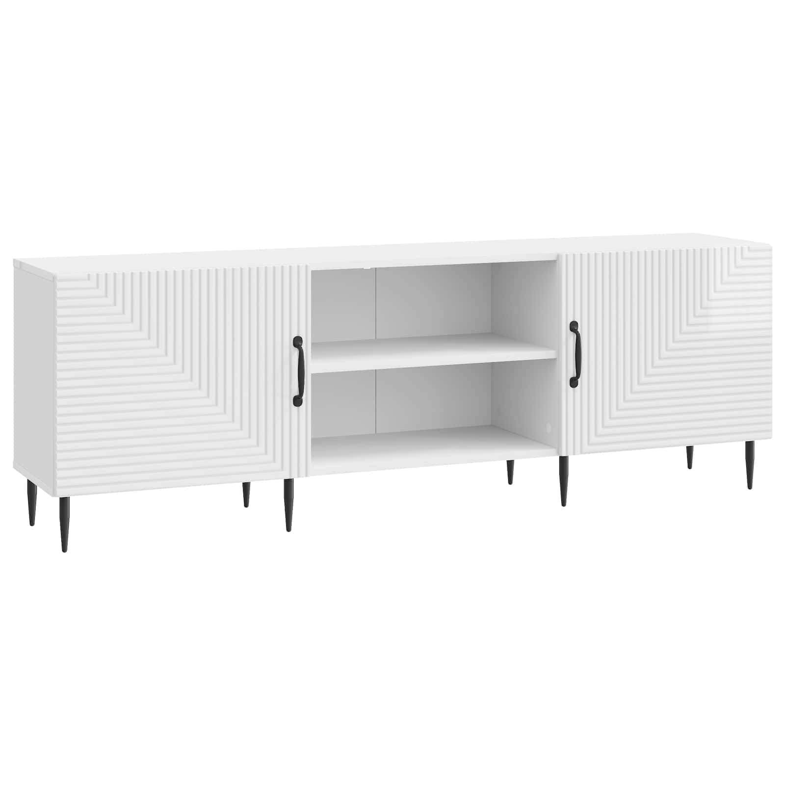 Gabinete para TV branco brilhante 150 x 31 x 50 cm