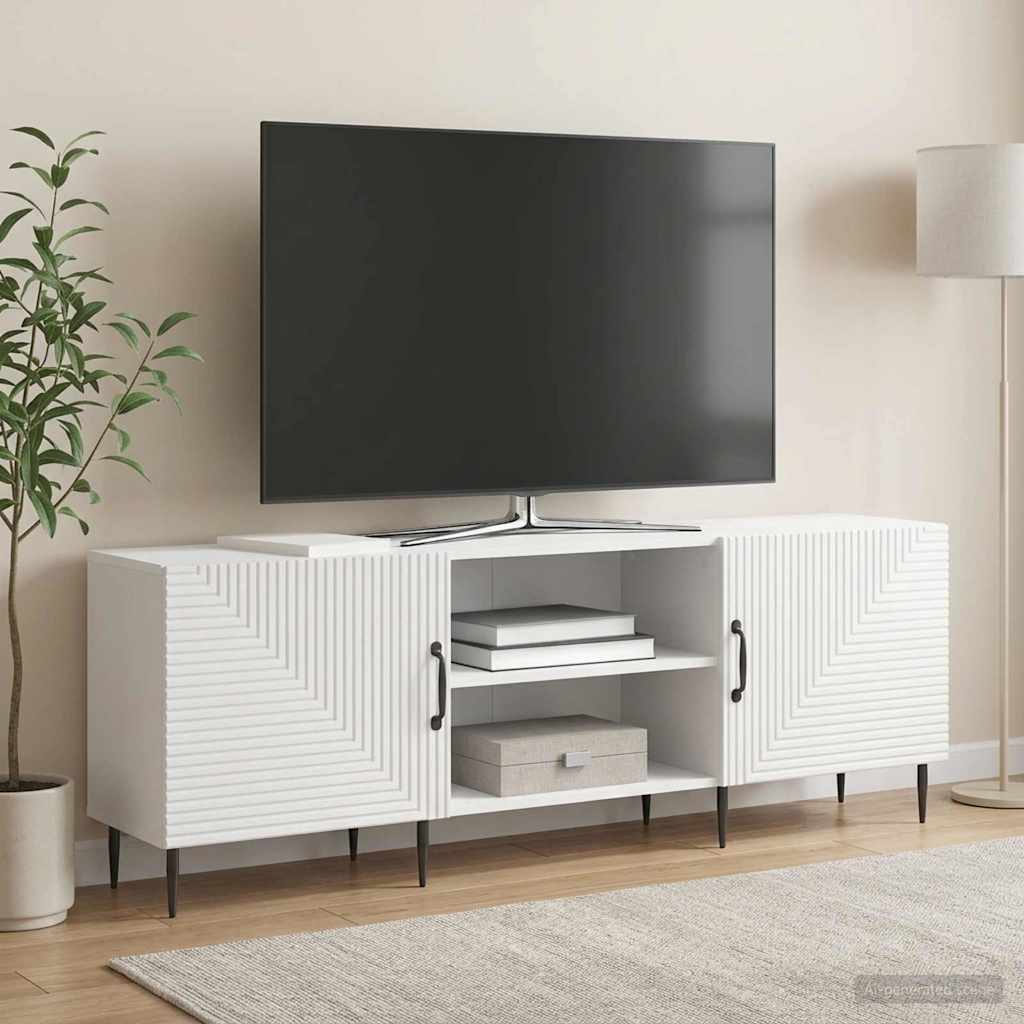 Gabinete para TV branco brilhante 150 x 31 x 50 cm