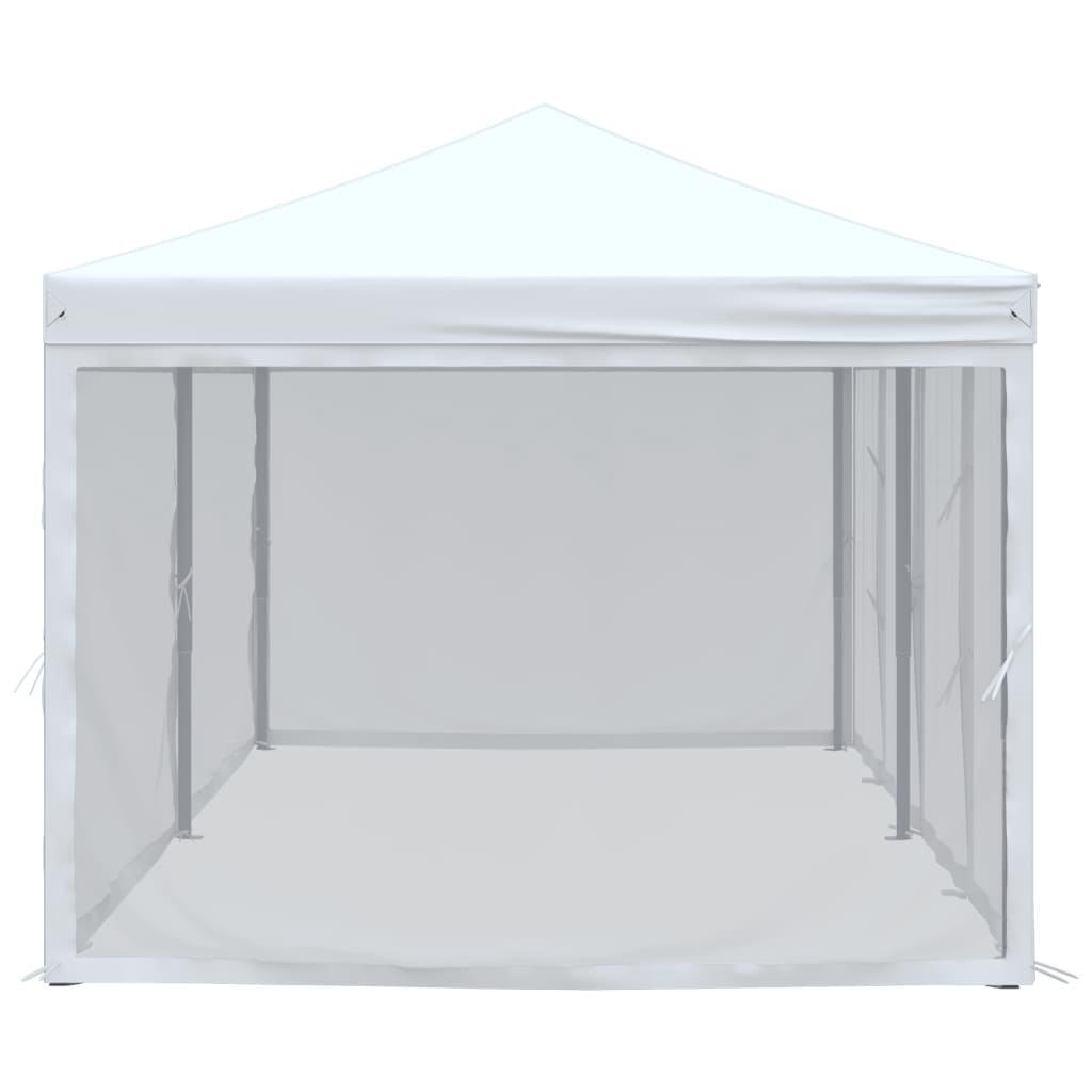 Tenda para festas dobrável com paredes laterais 3x6 m branco