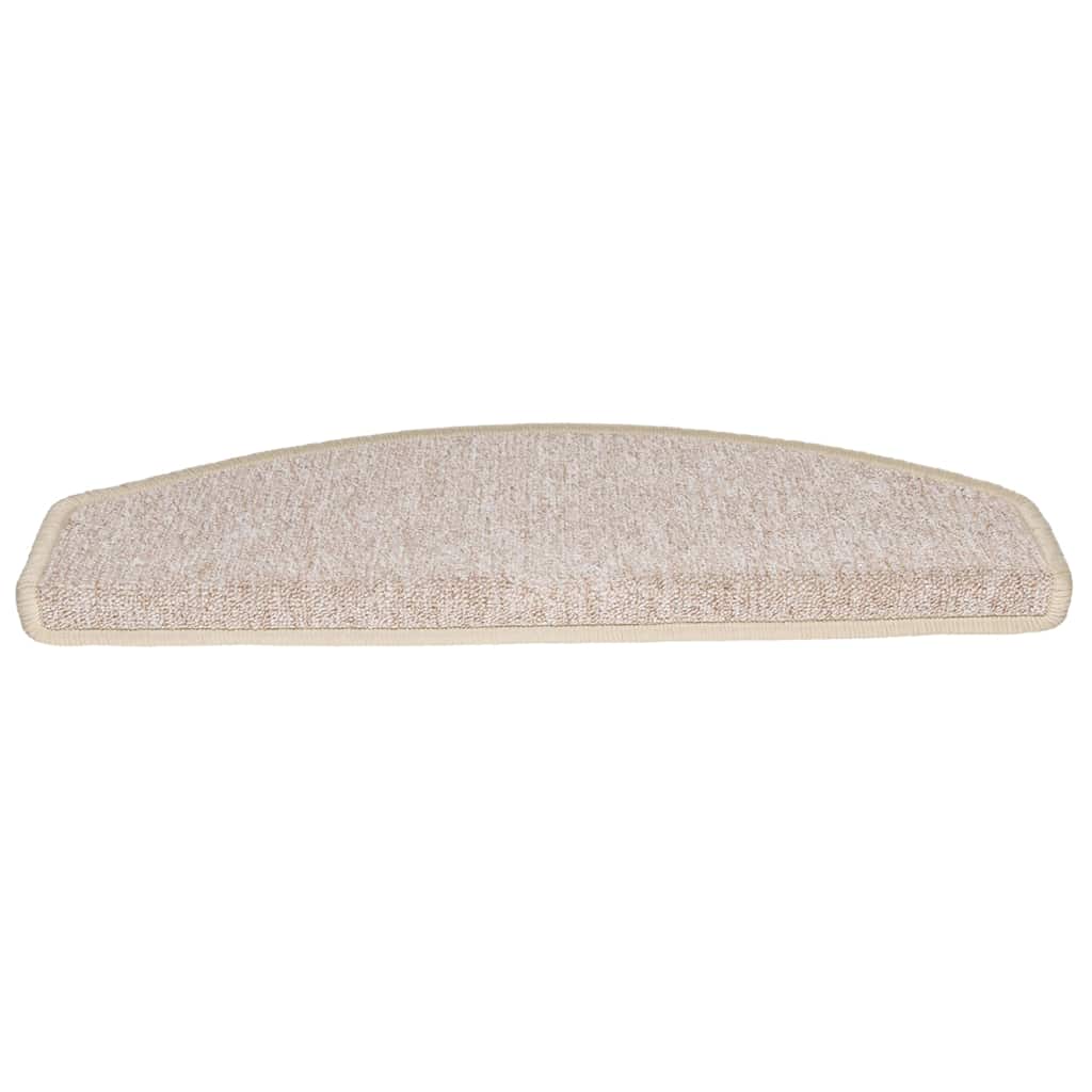 Tapetes de escada 20 peças 65x24x4 cm cinza-claro semicircular grande