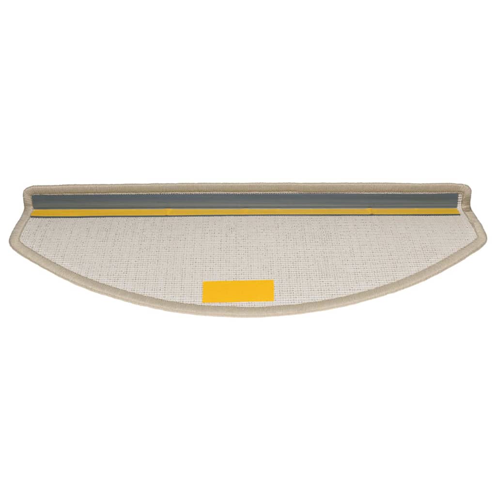 Tapetes de escada 20 peças 65x24x4 cm cinza-claro semicircular grande
