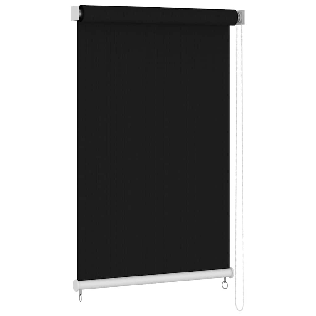 Estore de rolo para exterior 145 (l) x 230 (a) cm preto
