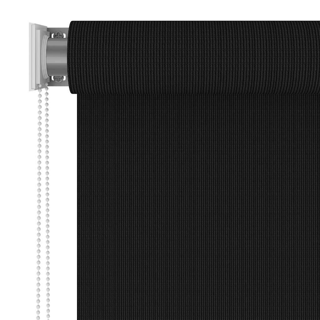 Estore de rolo para exterior 145 (l) x 230 (a) cm preto
