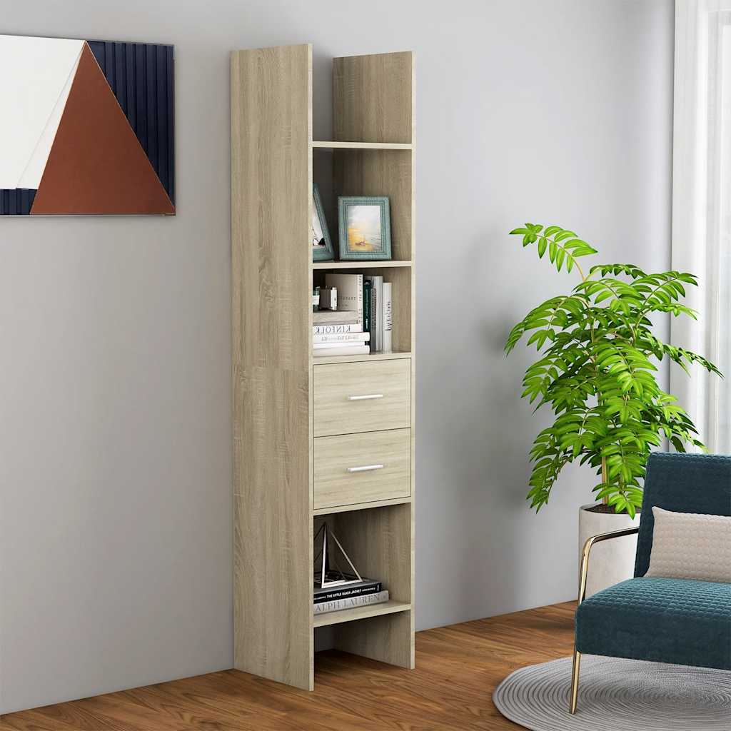 Estante 40x35x180 cm contraplacado cor carvalho sonoma