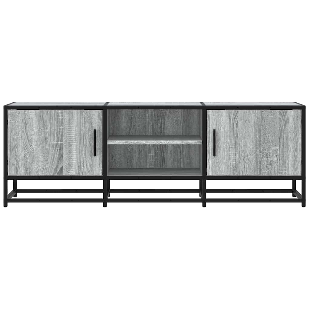 Móvel p/ TV 120x35x41cm derivados madeira/metal cinzento sonoma