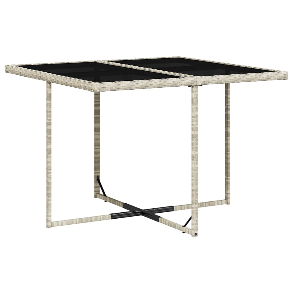 9 Pcs conjunto de jantar p/ jardim c/ almofadões cinzento claro