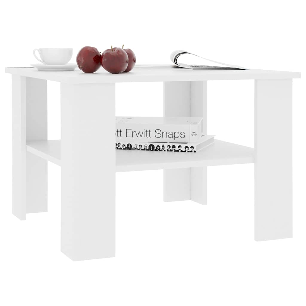 Mesa de centro 60x60x42 cm derivados de madeira branco