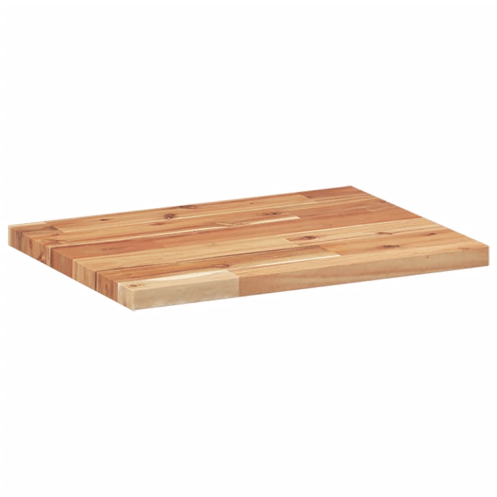 Prateleira flutuante 60x30x2 cm acácia maciça acabamento a óleo