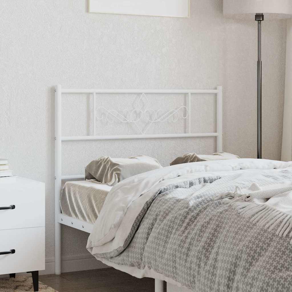 Cabeceira de substituição 75 cm metal branco