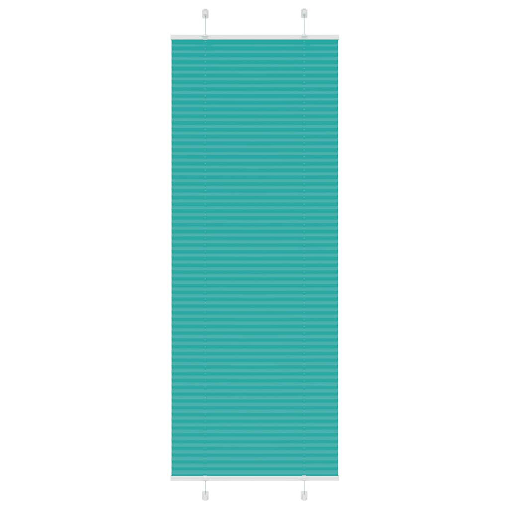 Gasolina verde plissada cega 80x200 cm largura tecido 79,4 cm