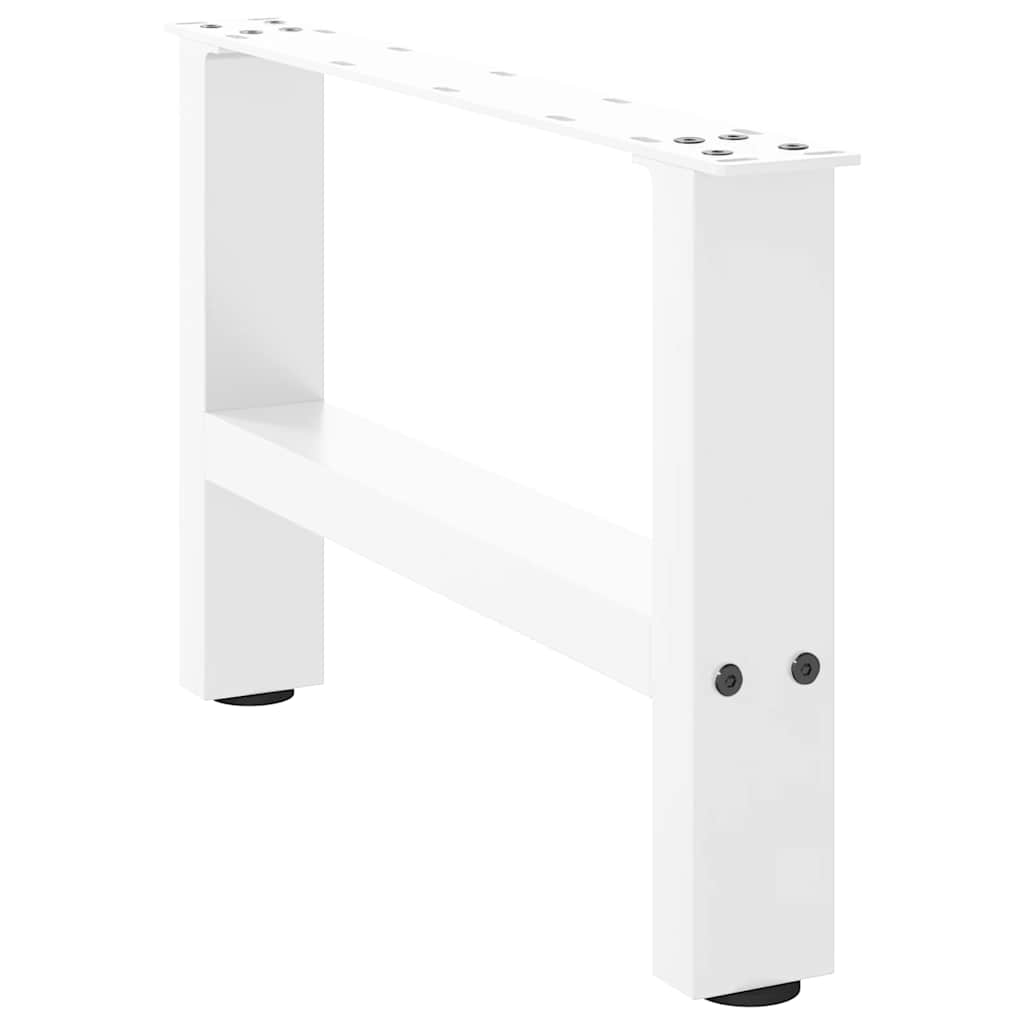 Pés para mesa de centro , brancos, 2 peças, 50x(30-31) cm, aço