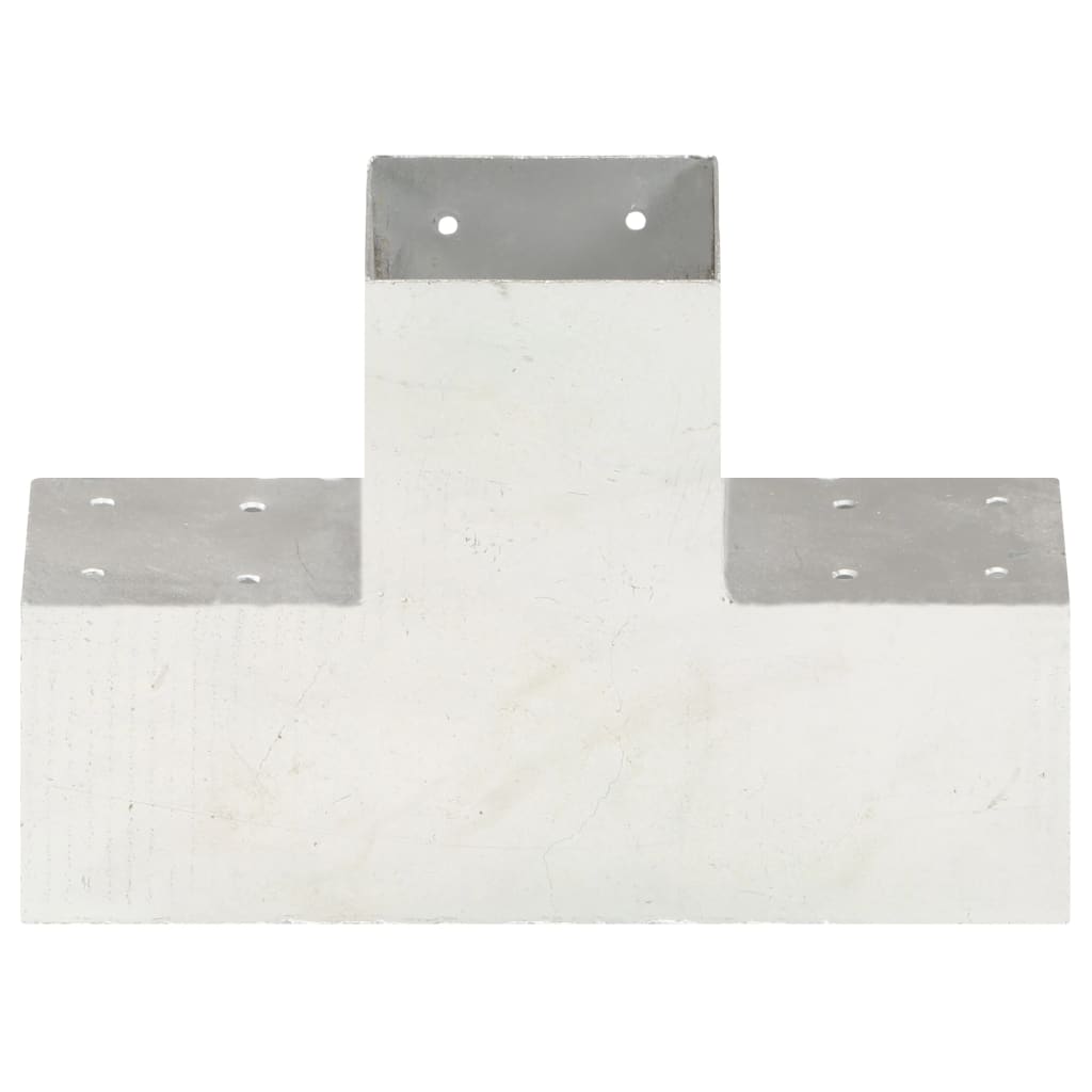 Bases p/ poste em forma de x 4 pcs 101x101 mm metal galvanizado