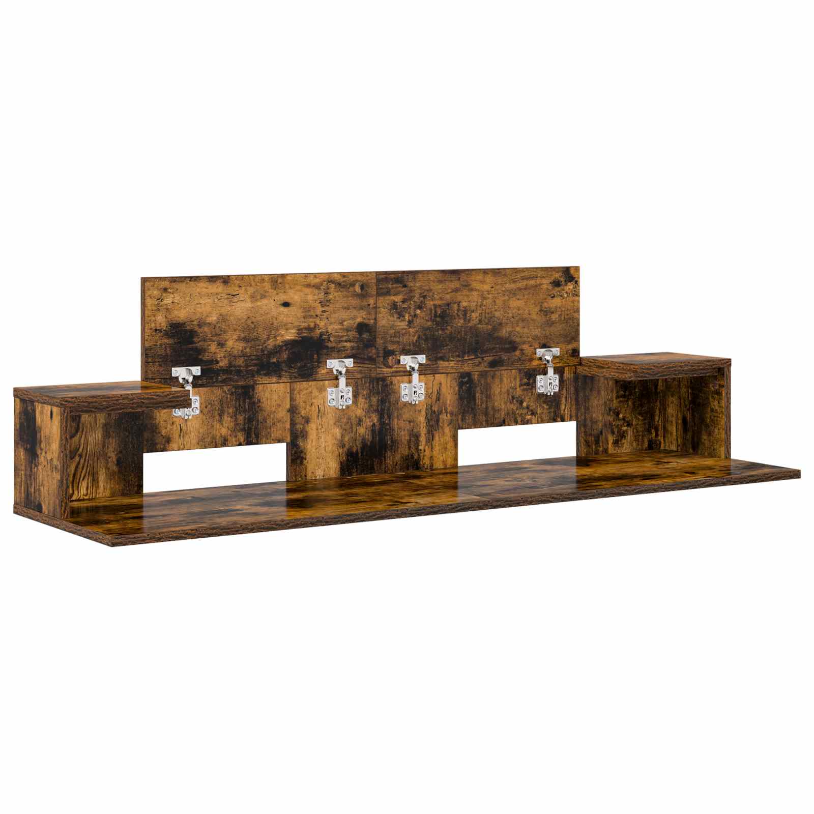 Mesa de estúdio carvalho fumado 152 x 36 x 19,5 cm