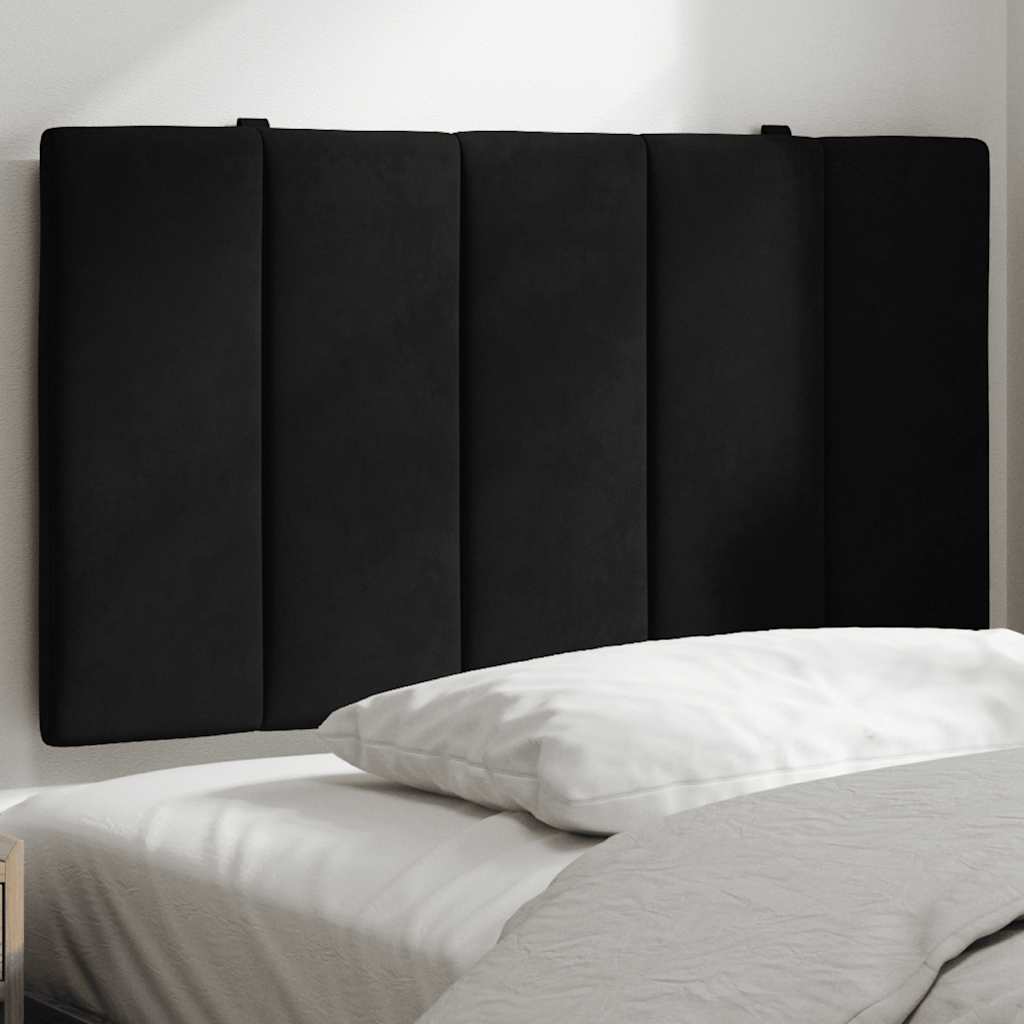 Almofadão de cabeceira hanko 90 cm veludo preto